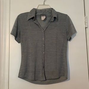 Anxiety Cafe Gray Blouse with Tank